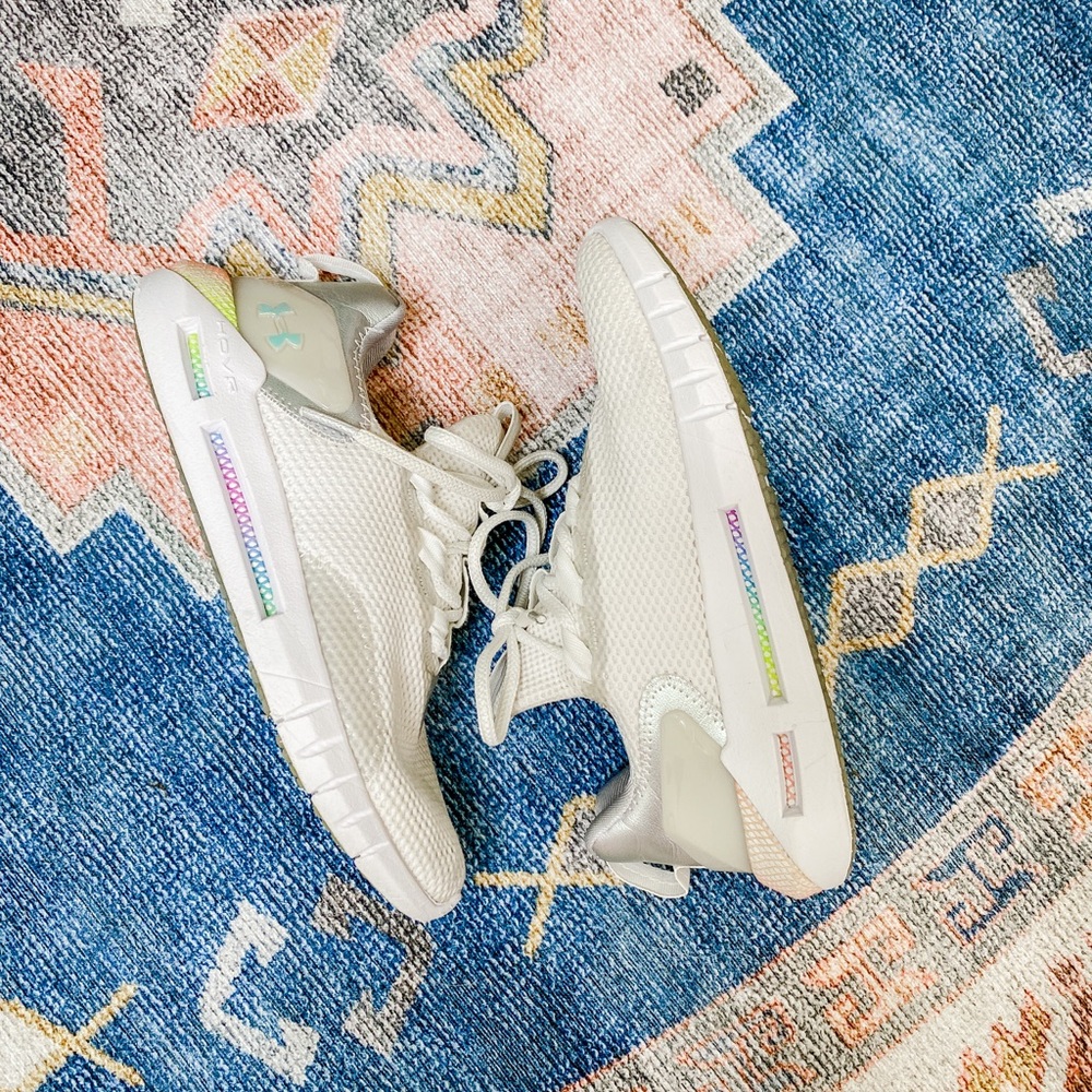 Under Armour HOVR White Iridescent Rainbow Running Shoes/Sneakers
